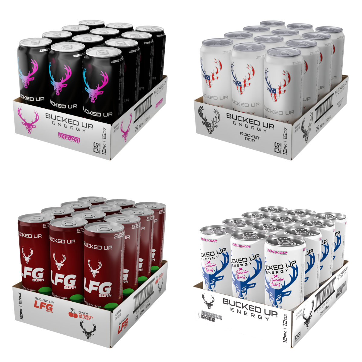 Bucked Up Energy 4 Cases / 48 Cans Bucked Up